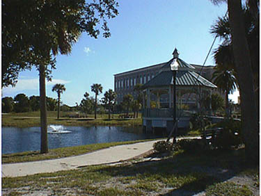 Lake and Gazebo at Laishley Park